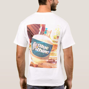 T-shirt Hommes du Rhino bleu "Vintage Carry"