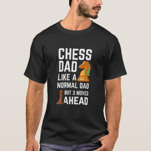 T-shirt Hommes Échecs Papa 3 Avance Amusante Fête des Père