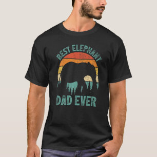 T-shirt Hommes Eléphant Vintage Meilleur Eléphant Papa Jam
