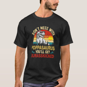 T-shirt Hommes en détresse Poppasaurus Dinosaur Rex Père
