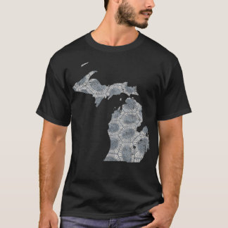 T-shirt Hommes en forme des Grands Lacs Femmes Pierre de P