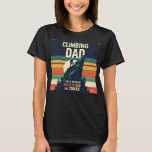 T-shirt Hommes escalade Homme père grimpeur de montagne ra