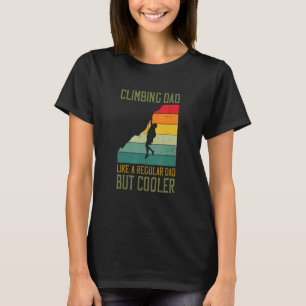 T-shirt Hommes Escalades Papa Comme Un Père Régulier Mais