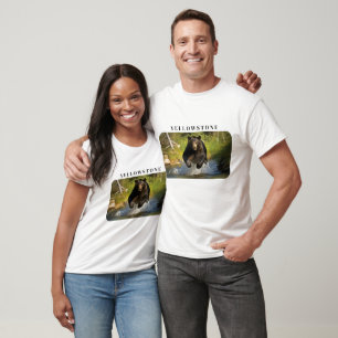 T-shirt Hommes et femmes Ours de Jellowstone