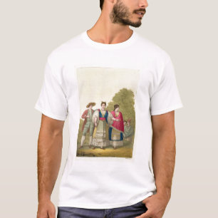 T-shirt Hommes et femmes péruviens dans le costume