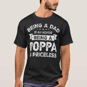 T-shirt Hommes Être un DAD est un HONNEUR Être un POPPA 