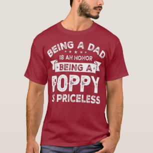 T-shirt Hommes Être un DAD est un HONNEUR Être un POPPY es
