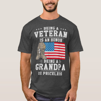 T-shirt Hommes Être un vétéran est un honneur Être un gran