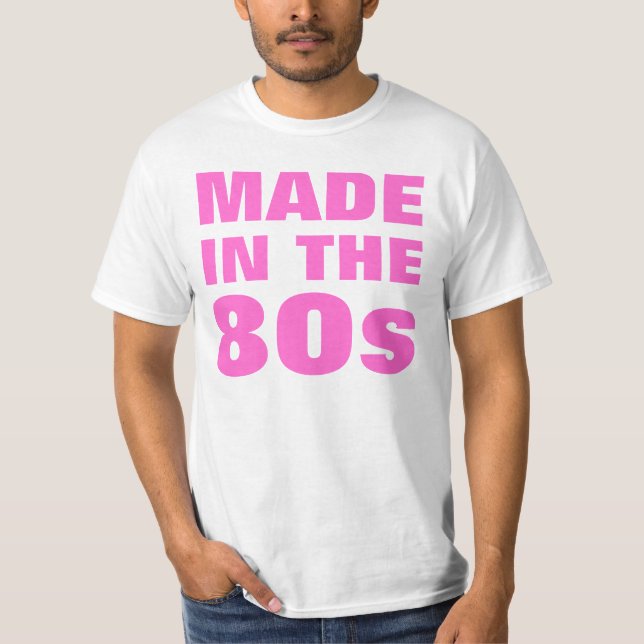 T-shirt Hommes faits pendant les années 80 (Devant)
