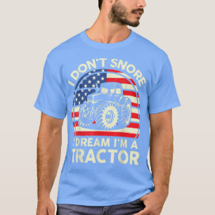 T-shirt Hommes Farmer Boys Drôle Je ne ronfle pas Je rêve