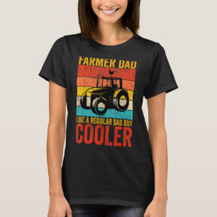 T-shirt Hommes Farmer Papa Comme Un Père Régulier Mais Gla