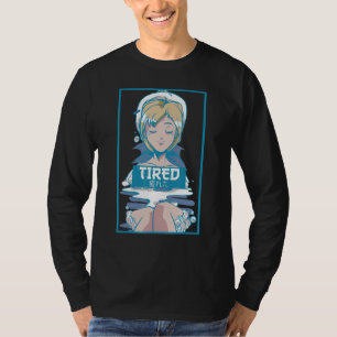 T-shirt Hommes Fatigué Vaporwave Aesthétique Femboy