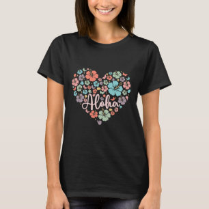 T-shirt Hommes Femmes Aloha Hawaiian Famille Fleur de vaca