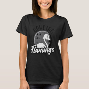 T-shirt Hommes Femmes Bowling Flamant rose Animal Bird 1