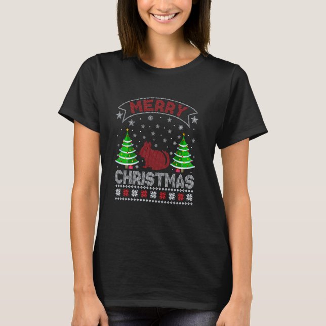T-shirt Hommes Femmes Chinchilla Ugly Chris (Devant)