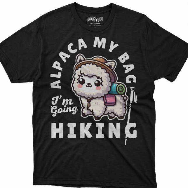 T-shirt Hommes Femmes Cute Alpaca Randonnées Amateurs Cita (Créateur téléchargé)