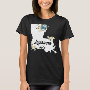 T-shirt Hommes Femmes Enfants Louisiane Accueil Carte de l