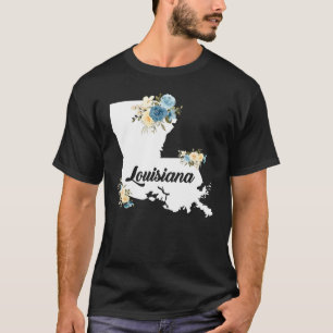 T-shirt Hommes Femmes Enfants Louisiane Accueil Carte de l