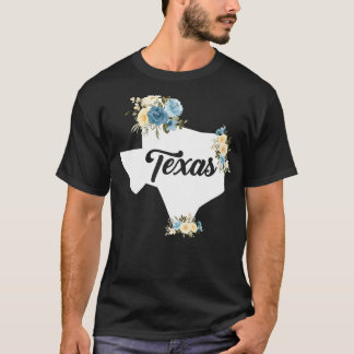 T-shirt Hommes Femmes Enfants Texas Home State Map Fierté