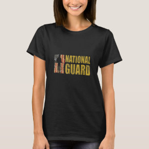 T-shirt Hommes Femmes Garde Nationale Drapeau Américain Fi