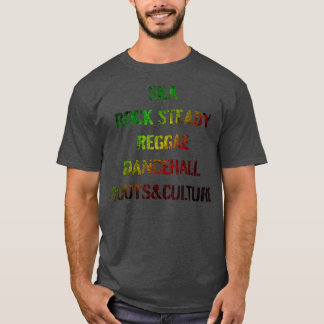 T-shirt Hommes Femmes Jamaïque Reggae Musique Dancehall Re
