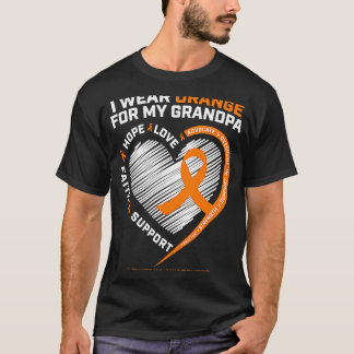 T-shirt Hommes Femmes Leucémie Grandpa Leucémie