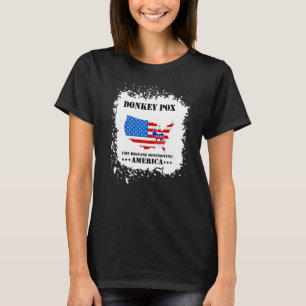 T-shirt Hommes Femmes Pox D'Âne La Maladie Détruisant Amér
