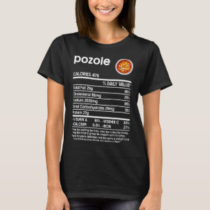 T-shirt Hommes Femmes Thanksgiving Aliments Pozole Nutriti