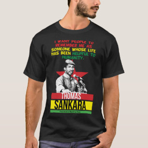 T-shirt Hommes Femmes Thomas Africanist Sankara Graphic Po