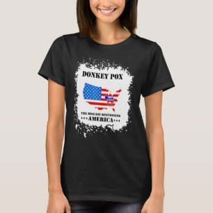 T-shirt Hommes Femmes Variole du Âne La Maladie Détruisant