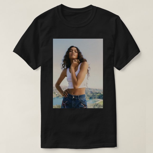 T-shirt Hommes Femmes Zendaya mignonne cadeau graphique (Design devant)