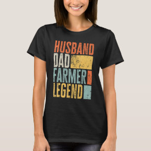 T-shirt Hommes Fermier Époux Papa Légendaire Père Fermier