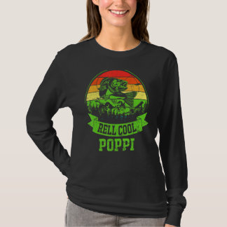 T-shirt Hommes Fête des Père Pêche Vintage Roue Cool Poppi