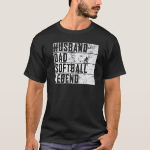 T-shirt Hommes Fête des pères Mari Papa Softball Legend So