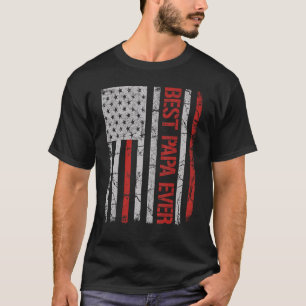 T-shirt Hommes Fête des Pères Meilleur Papa Jamais Avec US