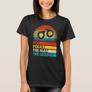 T-shirt Hommes Fête des pères Pop Police L'Homme La Légend