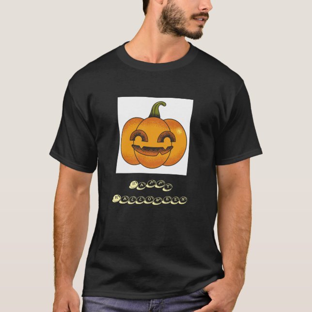 T-shirt Hommes : fêter l'Halloween Citrouille vêtement Hom (Devant)