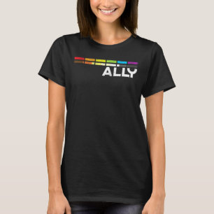 T-shirt Hommes Fier Ally Bars Égalité Lgbtq Gay Bear Drape