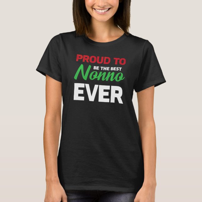 T-shirt Hommes Fier D'Être Le Meilleur Nonno Jamais Grand (Devant)