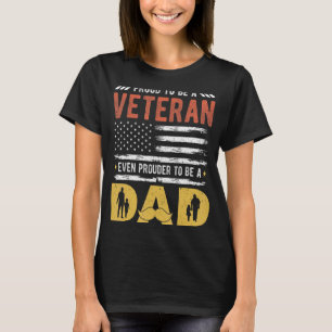 T-shirt Hommes Fier D'Être Un Vétéran Même Fier D'Être Un