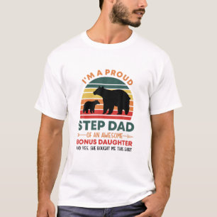 T-shirt Hommes Fier Étape Papa D'Une Fille Bonus Magnifiq