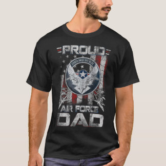 T-shirt Hommes Fier Force Aérienne Papa Chemise Militaire 