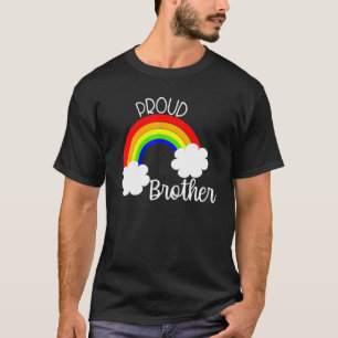 T-shirt Hommes Fier Frère Soutien Lgbtq Rainbow Sister Ga