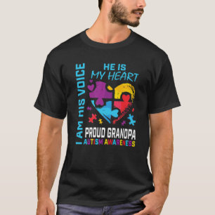 T-shirt Hommes Fier grand-père Sensibilisation sur l'autis