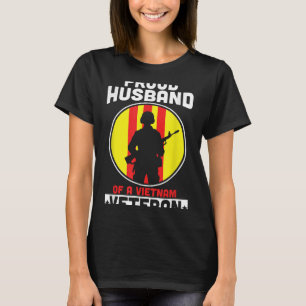 T-shirt Hommes Fier Mari D'Un Vétérinaire Viêt Nam América