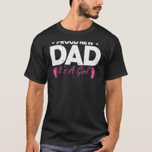 T-shirt Hommes Fier Nouveau Papa C'est une fille Nouveau P