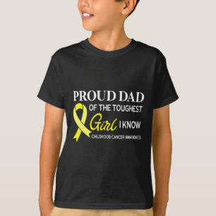 T-shirt Hommes Fier papa de la fille Sensibilisation au ca