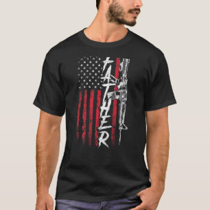 T-shirt Hommes Fier Papa Père Père Droits D'Armes À Feu Ar