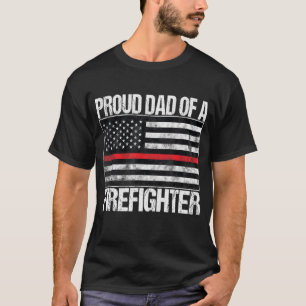 T-shirt Hommes Fier père d'un pompier - Parent pompier