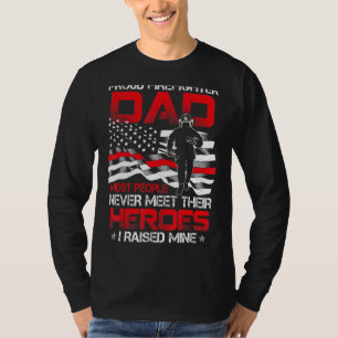 T-shirt Hommes Fier Pompier Papa La plupart des gens ne re